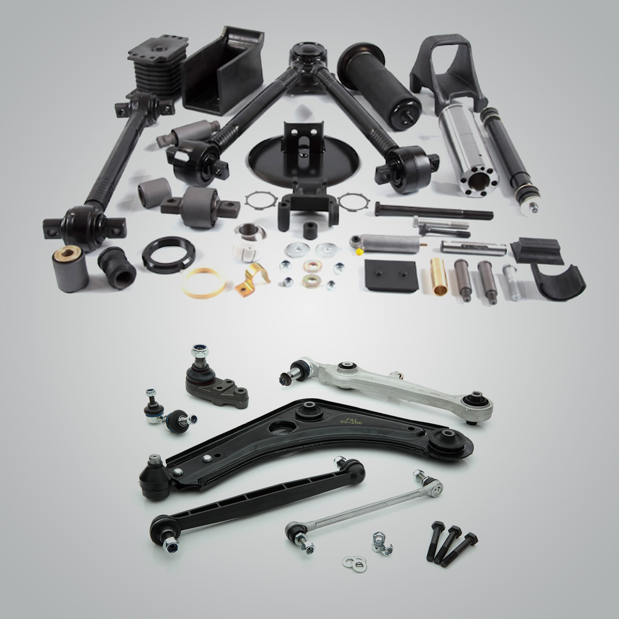 Steering and suspension